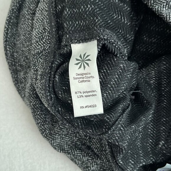 Athleta‎ Herringbone Metro High Waisted Leggings Stretch Gray Back Pockets XS - Picture 7 of 12